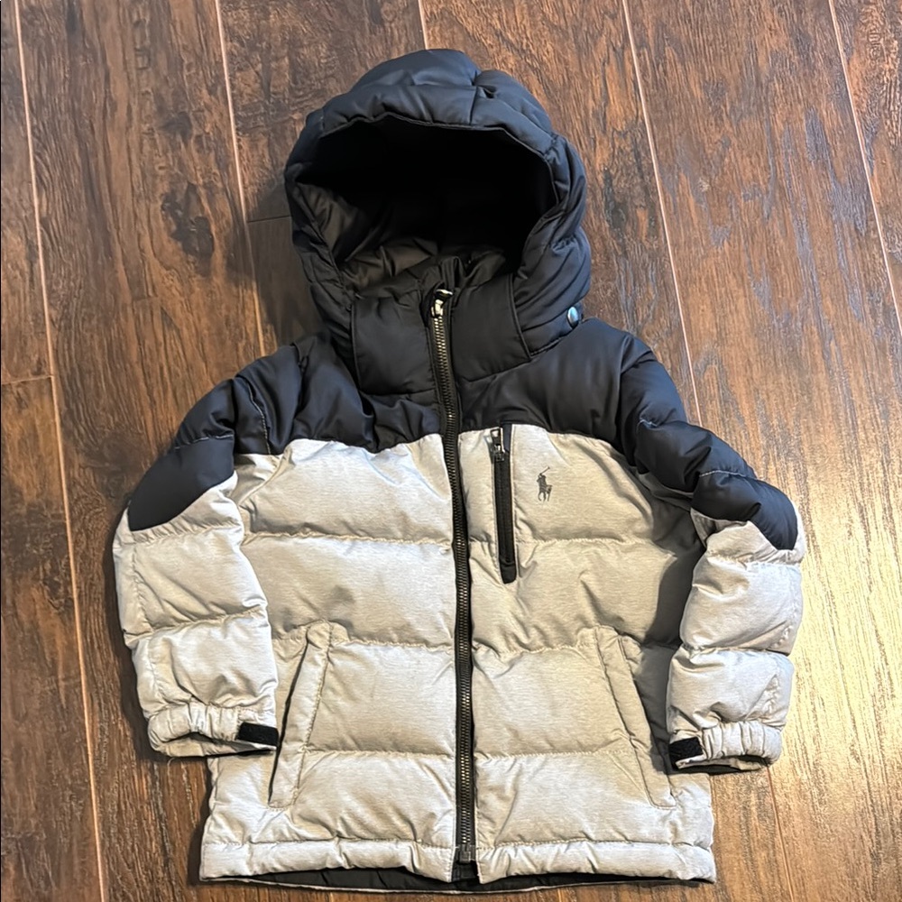 Ralph Lauren Black and Gray Puffer Jacket